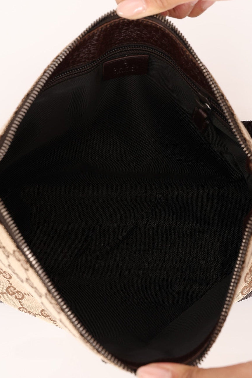 Gucci Monogram Canvas Crossbody Bag