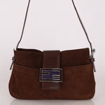 Fendi Baguette Brown Suede