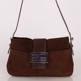 Fendi Baguette Brown Suede
