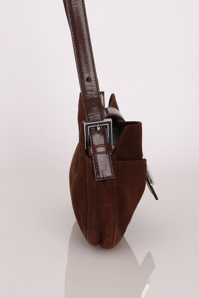 Fendi Baguette Brown Suede