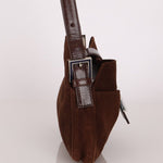 Fendi Baguette Brown Suede