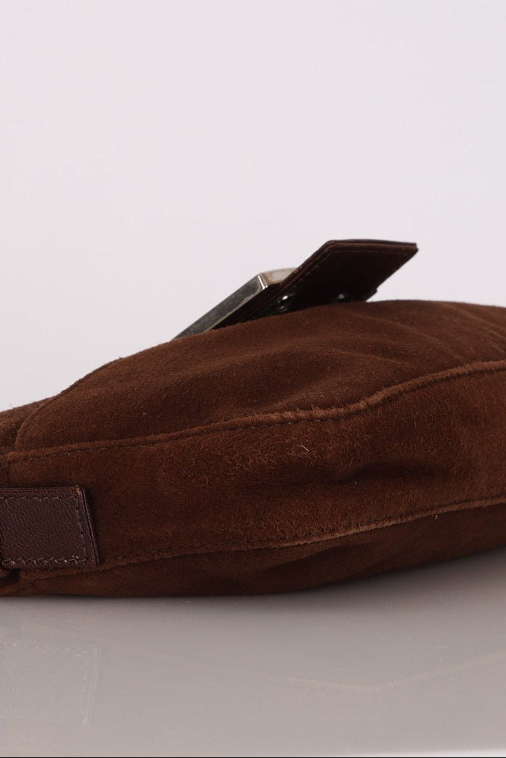 Fendi Baguette Brown Suede