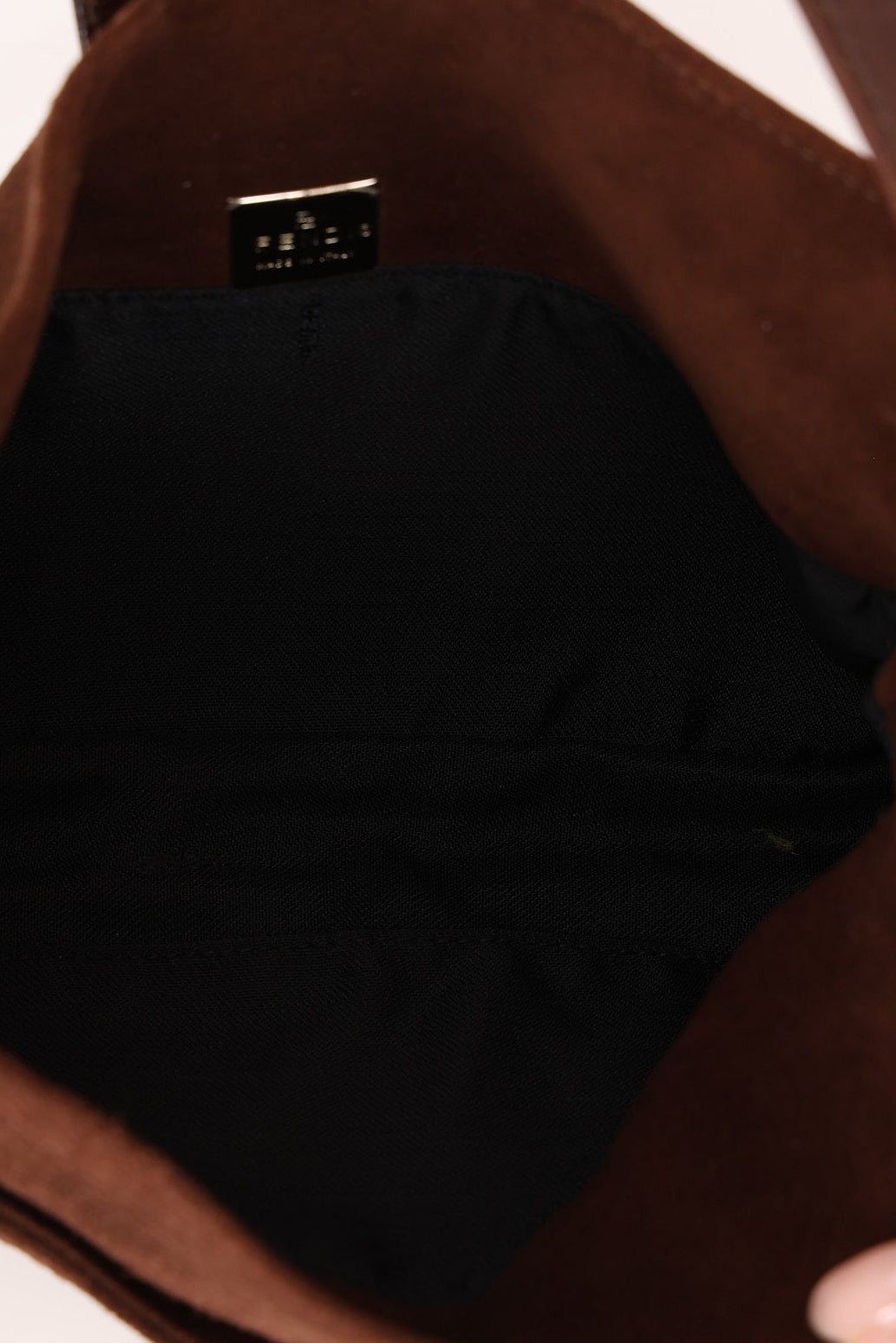 Fendi Baguette Brown Suede