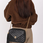 Chanel Bijoux Coco Crush Camera Bag Black Caviar 24K GP