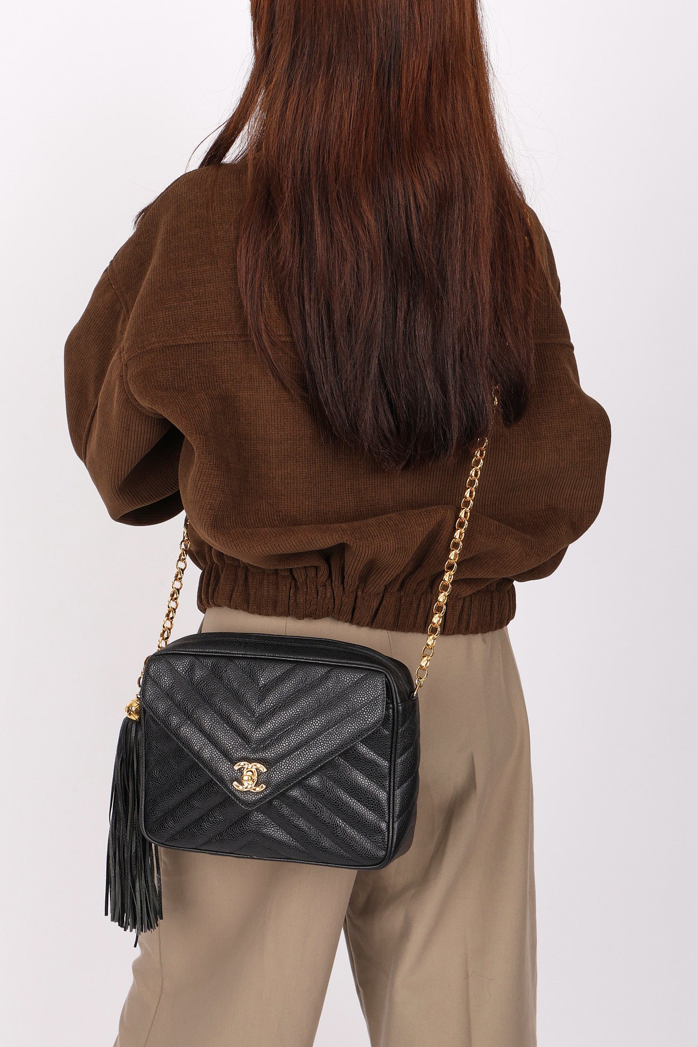 Chanel Bijoux Coco Crush Camera Bag Black Caviar 24K GP