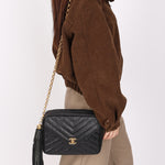 Chanel Bijoux Coco Crush Camera Bag Black Caviar 24K GP