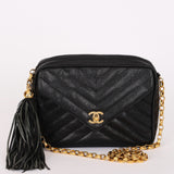 Chanel Bijoux Coco Crush Camera Bag Black Caviar 24K GP