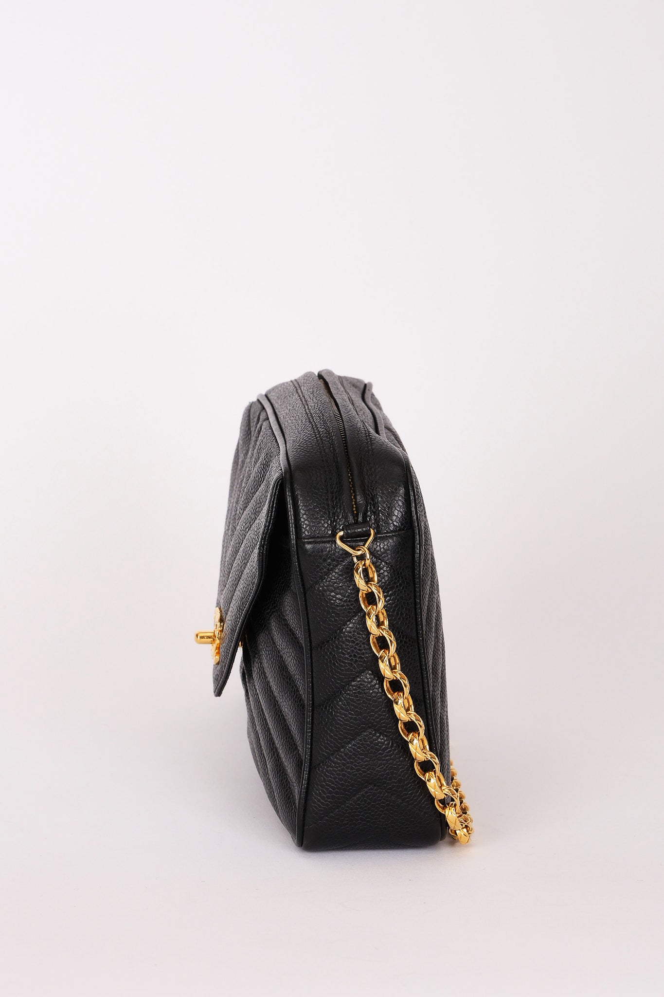 Chanel Bijoux Coco Crush Camera Bag Black Caviar 24K GP