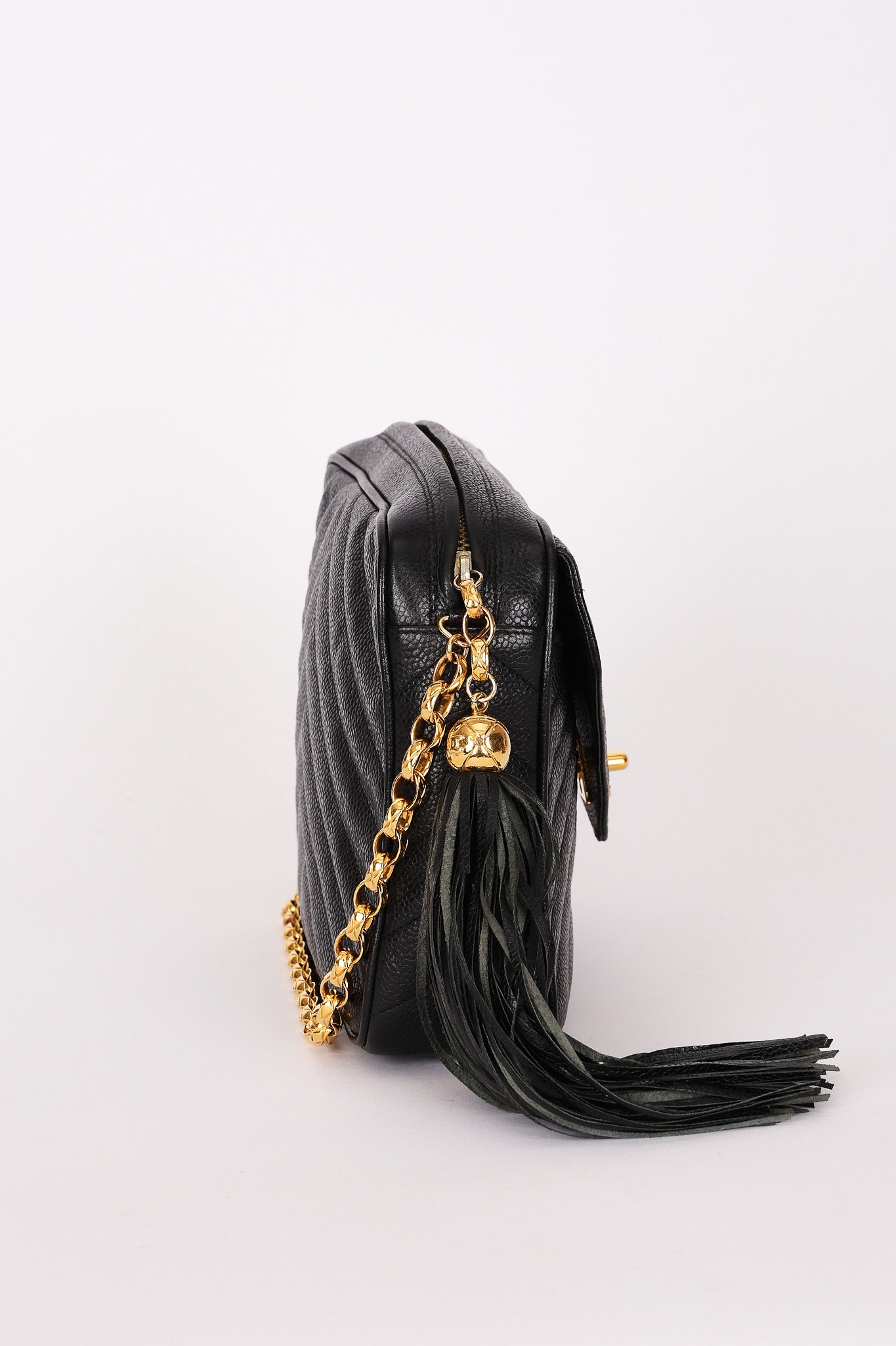 Chanel Bijoux Coco Crush Camera Bag Black Caviar 24K GP