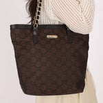 Gucci Monogram Nylon Chain Tote