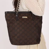 Gucci Monogram Nylon Chain Tote