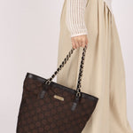 Gucci Monogram Nylon Chain Tote