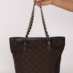 Gucci Monogram Nylon Chain Tote