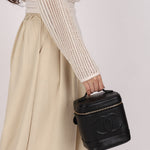 Chanel Timeless Vanity Bag Black Caviar 24K GP