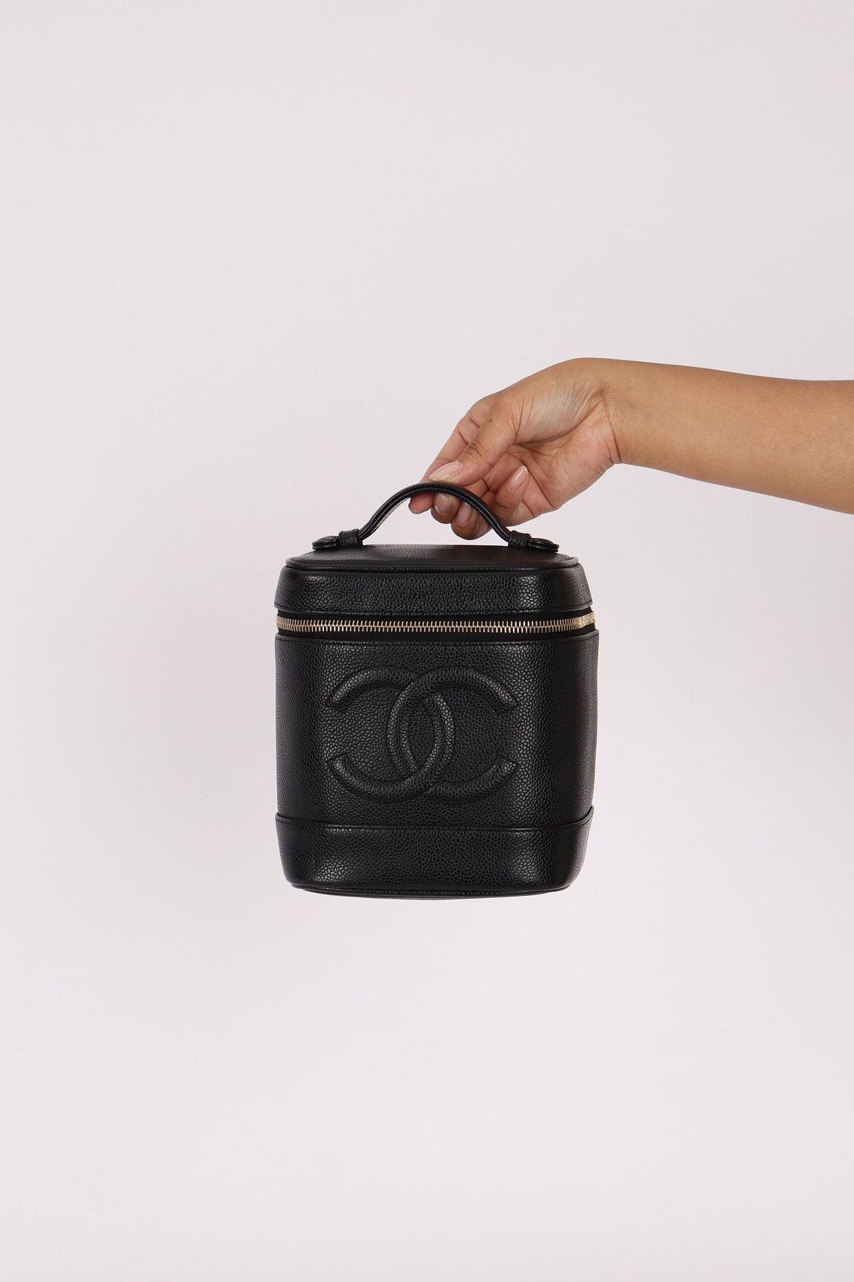 Chanel Timeless Vanity Bag Black Caviar 24K GP