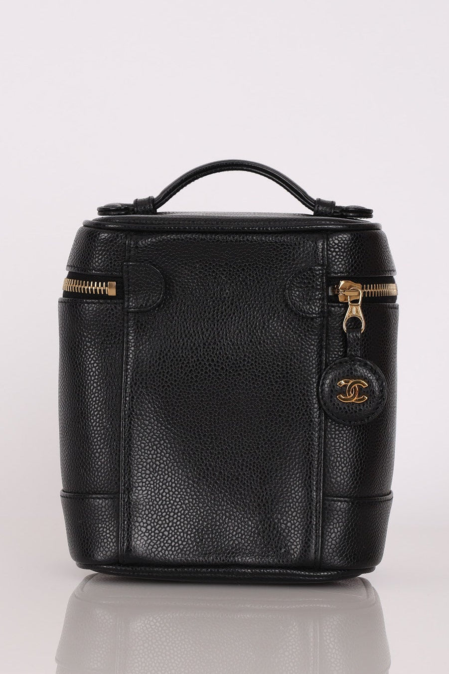 Chanel Timeless Vanity Bag Black Caviar 24K GP