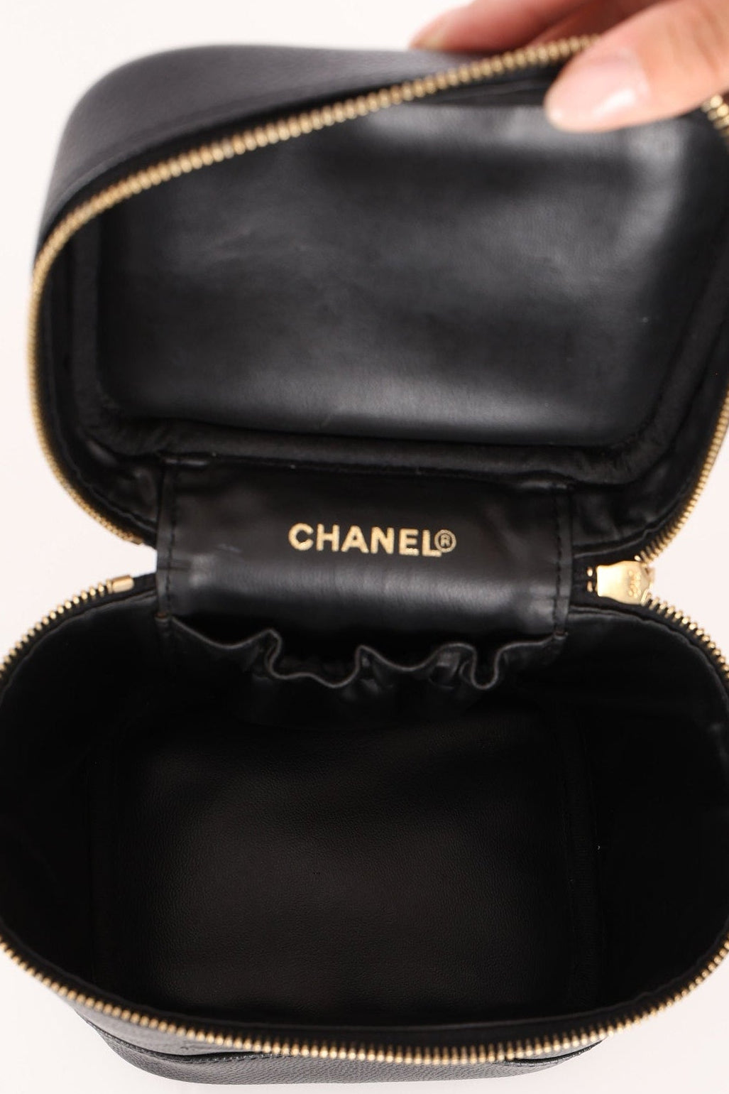 Chanel Timeless Vanity Bag Black Caviar 24K GP
