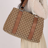 Gucci Medium Monogram Canvas Bamboo Bar Tote