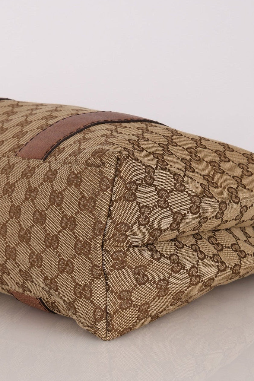 Gucci Medium Monogram Canvas Bamboo Bar Tote