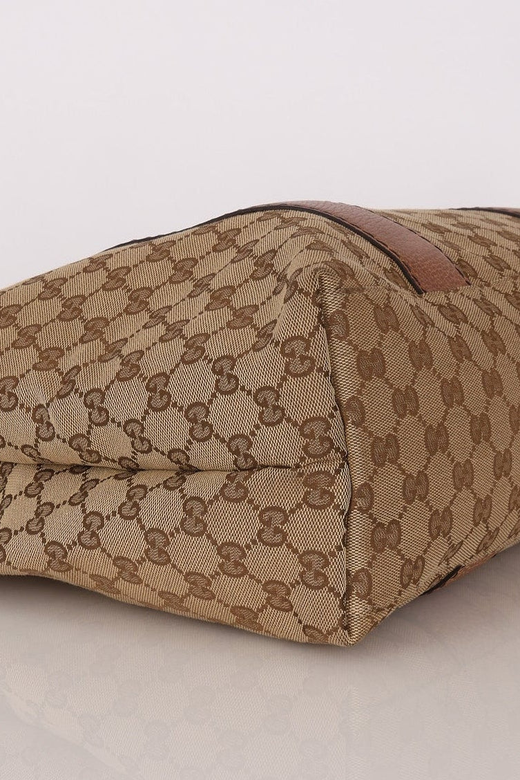 Gucci Medium Monogram Canvas Bamboo Bar Tote