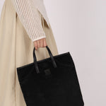 Loewe Anagram Tote Black Suede