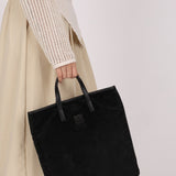 Loewe Anagram Tote Black Suede