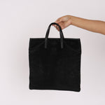 Loewe Anagram Tote Black Suede