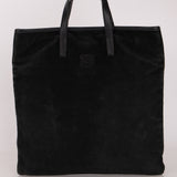 Loewe Anagram Tote Black Suede