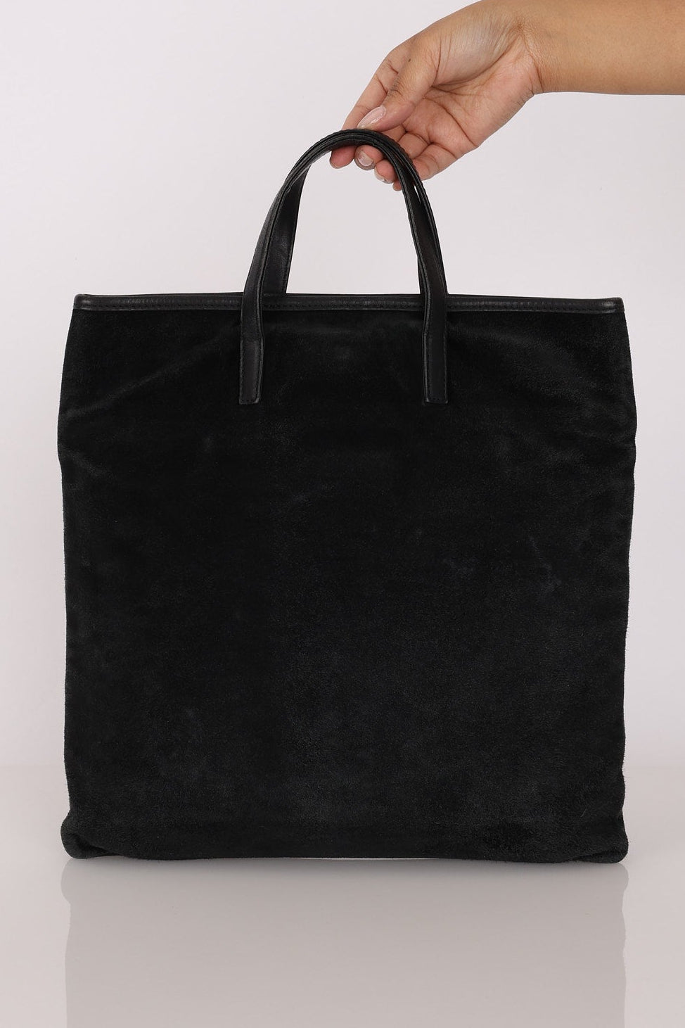 Loewe Anagram Tote Black Suede