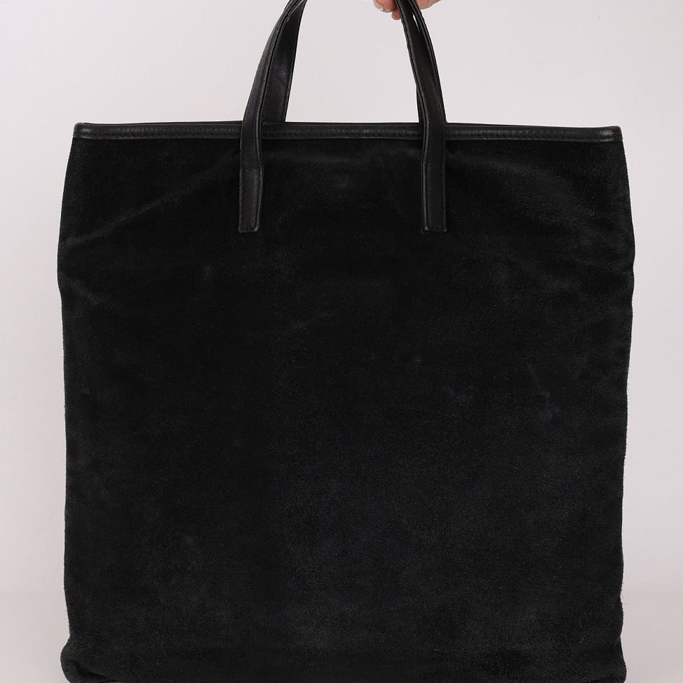 Loewe Anagram Tote Black Suede