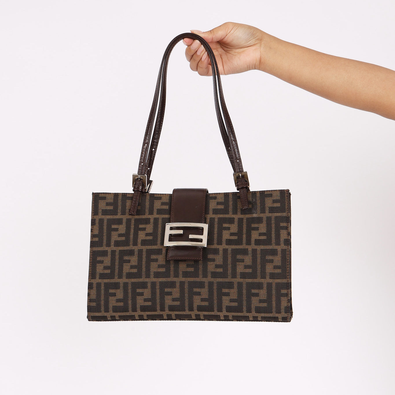 Fendi Zucca Baguette Toast Tote
