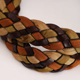Fendi Zucchino Braided Strap Boston Bag