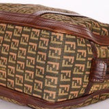 Fendi Zucchino Braided Strap Boston Bag
