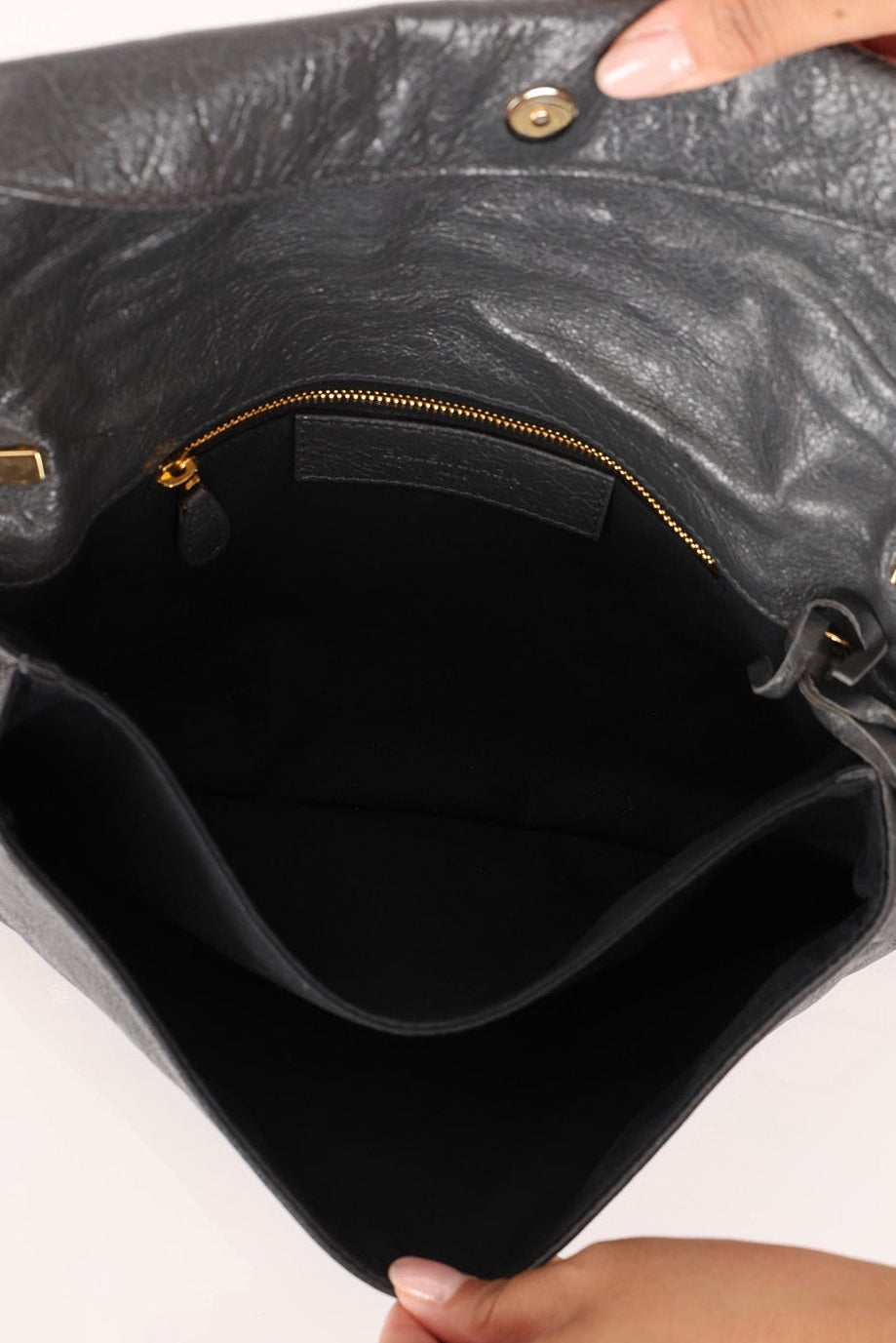 Balenciaga Gris Fossile Clutch with Strap Motorcross Giant 12