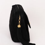 Chanel Coco Crush Camera Crossbody Bag Black Suede 24K GP