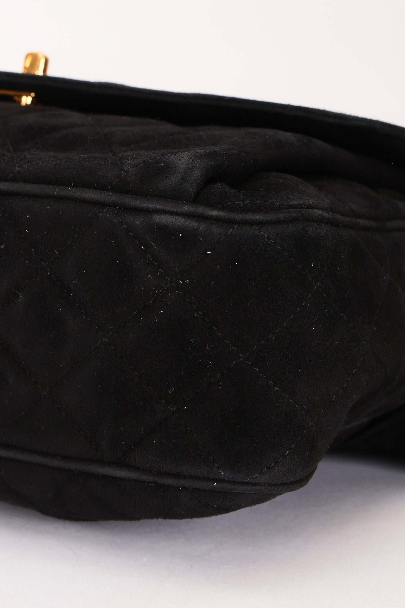 Chanel Coco Crush Camera Crossbody Bag Black Suede 24K GP
