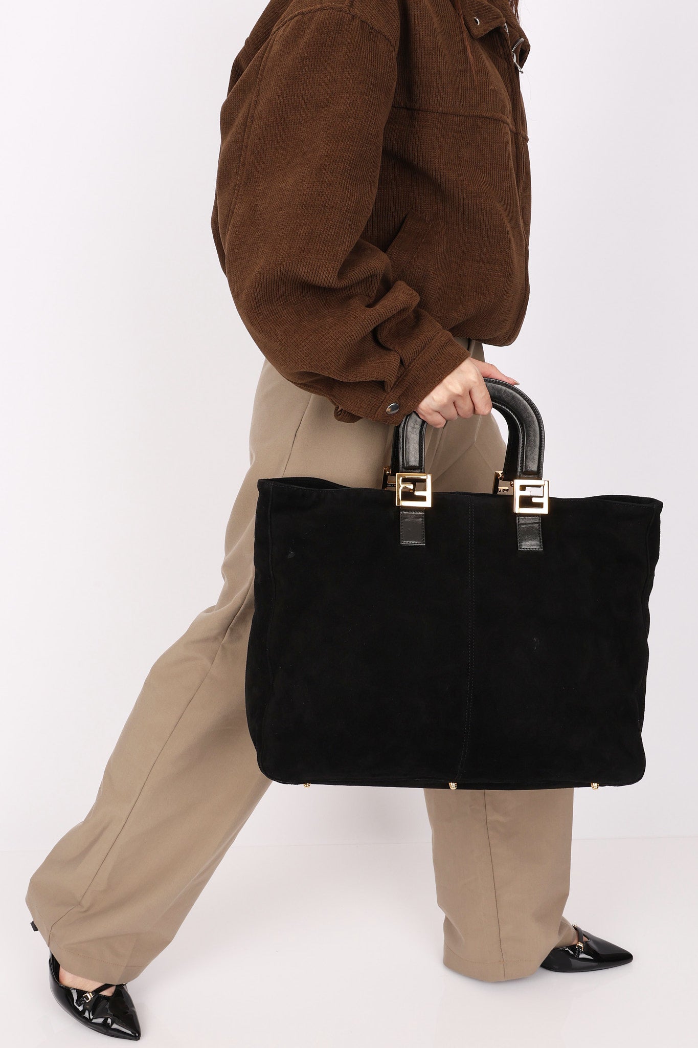 Fendi Suede Tote