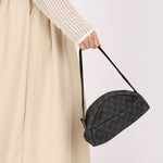 Gucci Monogram Denim Half Moon Shoulder Bag