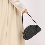 Gucci Monogram Denim Half Moon Shoulder Bag
