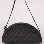 Gucci Monogram Denim Half Moon Shoulder Bag