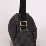Gucci Monogram Denim Half Moon Shoulder Bag