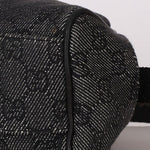 Gucci Monogram Denim Half Moon Shoulder Bag