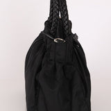 Prada Tessuto Bow Braided Top Handle Bag