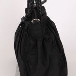 Prada Tessuto Bow Braided Top Handle Bag