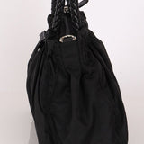 Prada Tessuto Bow Braided Top Handle Bag