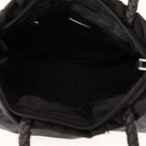 Prada Tessuto Bow Braided Top Handle Bag