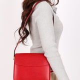 Louis Vuitton Epi Buci Shoulder Bag Red 1999