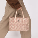 Fendi Zucchino Mini Tote Pink