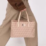 Fendi Zucchino Mini Tote Pink