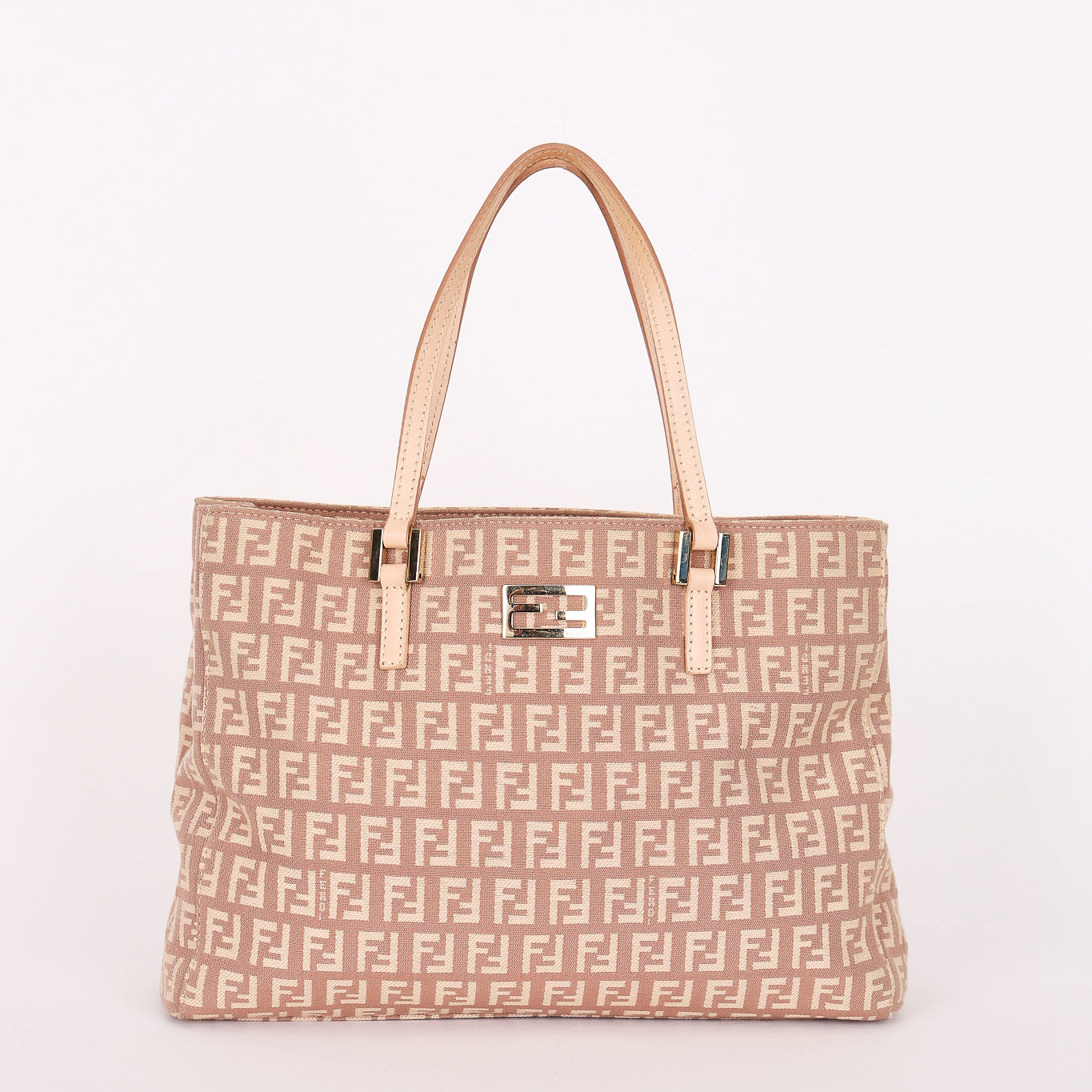 Fendi Zucchino Mini Tote Pink